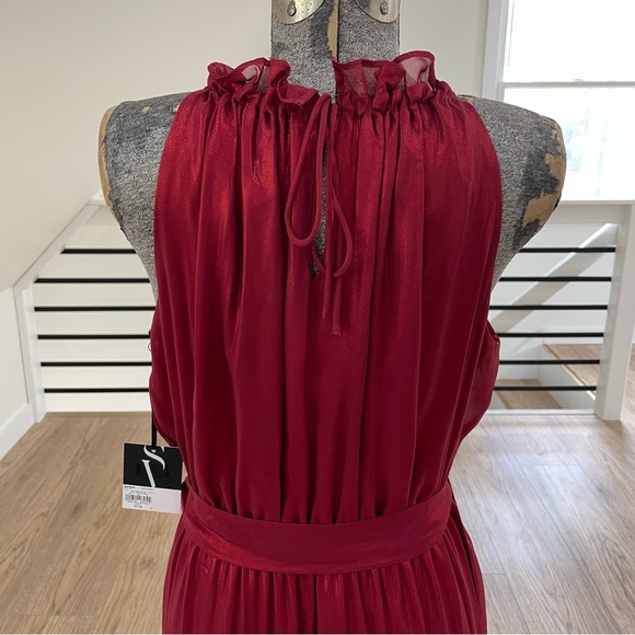 NWT L XXL Simply vera Vera Wang sleeveless midi maxi sparkly metallic dress - Picture 6 of 12